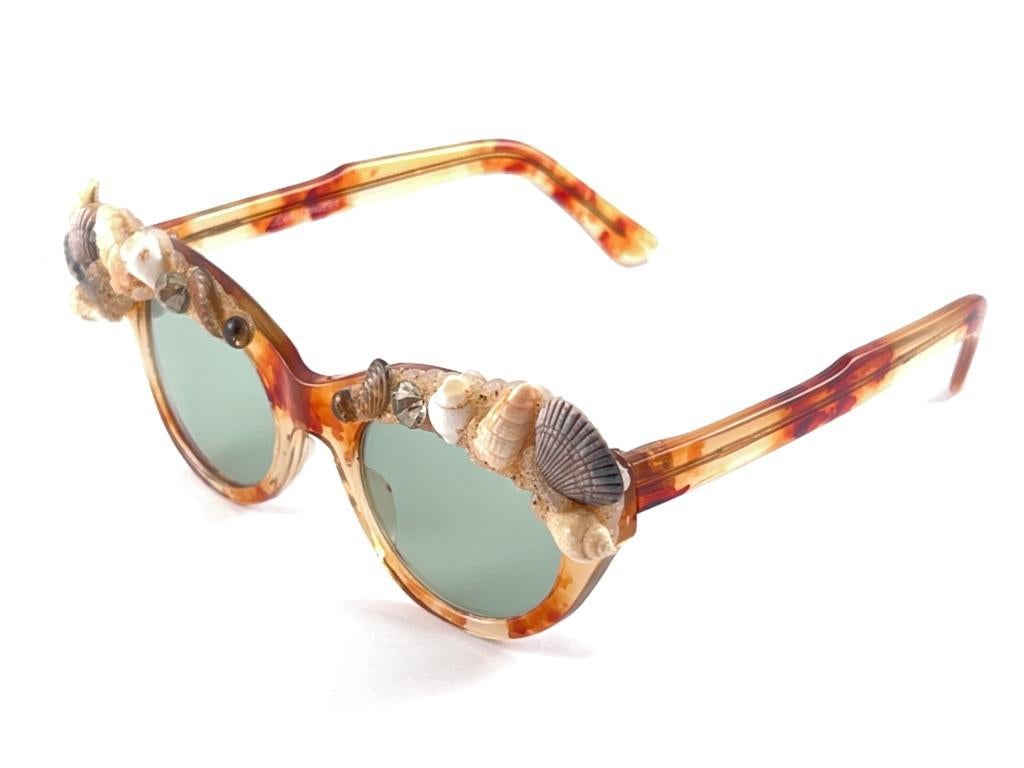 Lunettes de soleil vintage Jean LoNVERT pour Kems œil de chat, fabriquées en France, années 1980 en vente 5