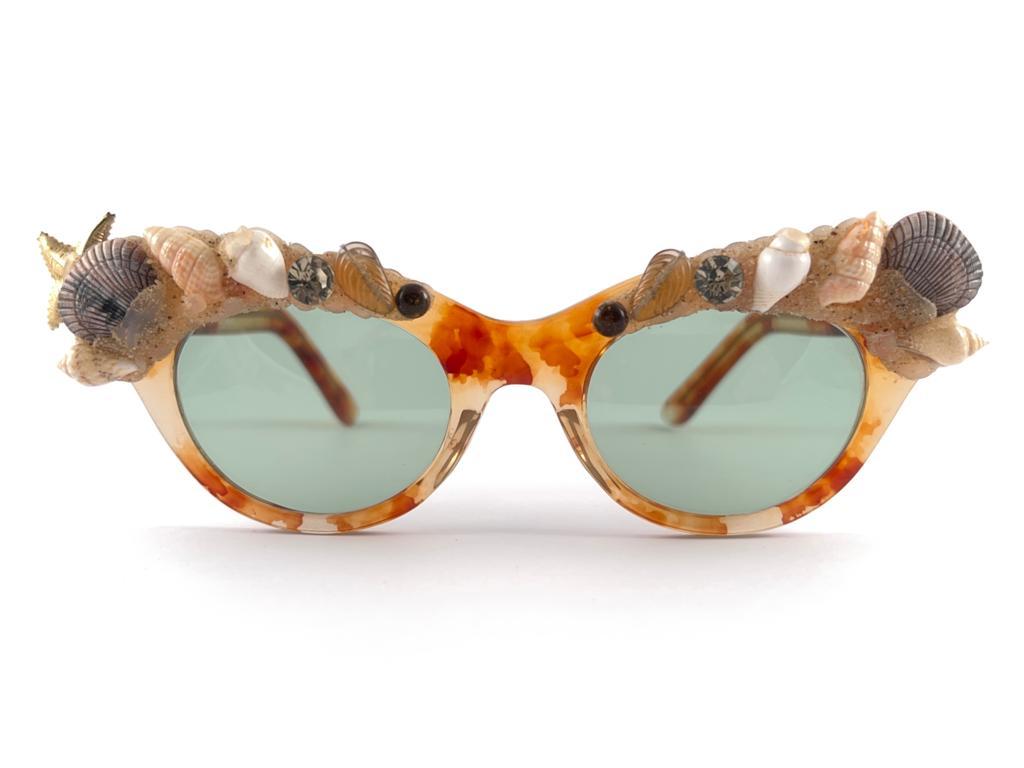Lunettes de soleil vintage Jean LoNVERT pour Kems œil de chat, fabriquées en France, années 1980 en vente 10