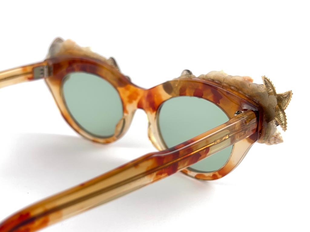 Lunettes de soleil vintage Jean LoNVERT pour Kems œil de chat, fabriquées en France, années 1980 en vente 1
