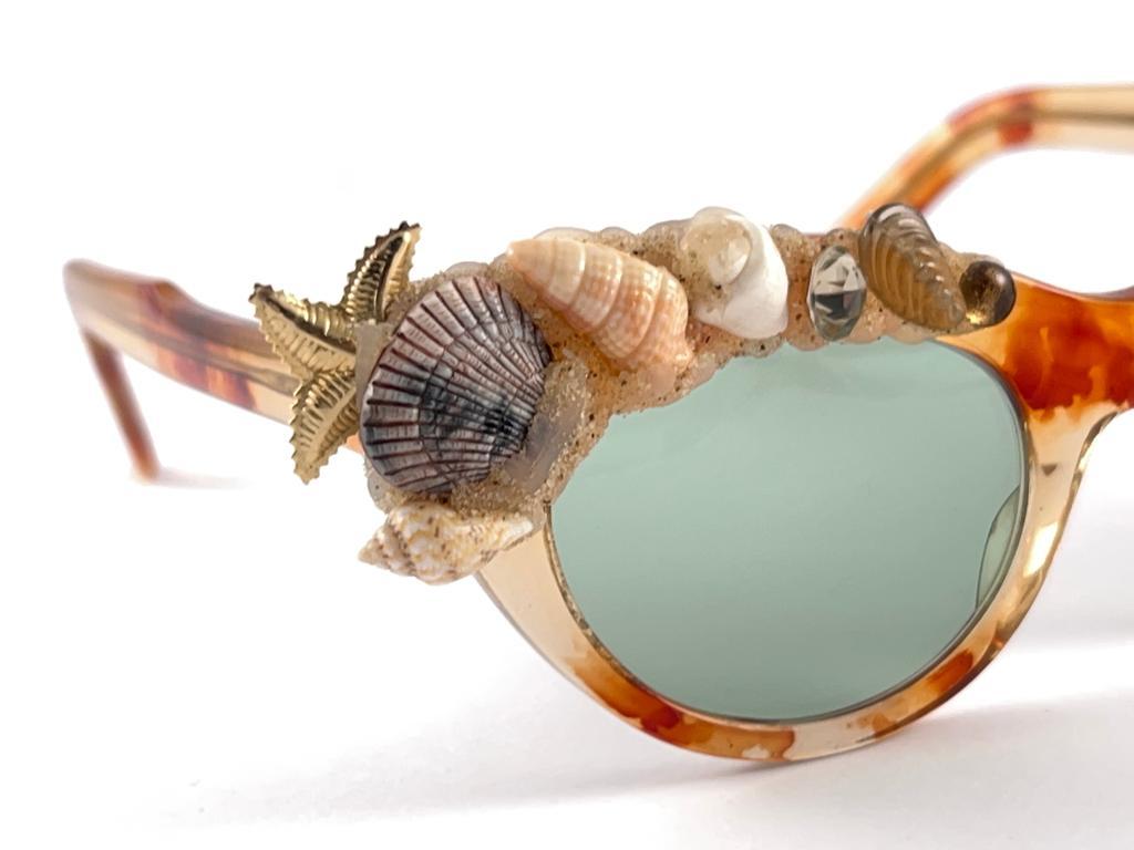 Lunettes de soleil vintage Jean LoNVERT pour Kems œil de chat, fabriquées en France, années 1980 en vente 4