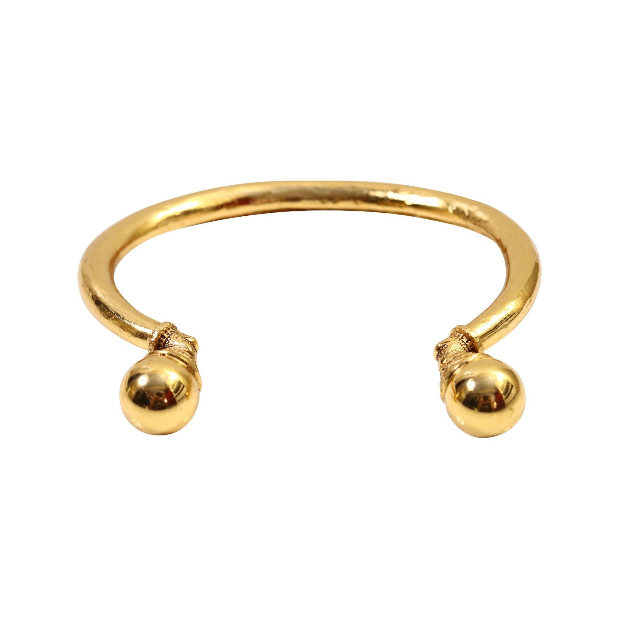 Vintage By Jean Louis  Scherrer Choker-Halskette mit zwei Kugeln, ca. 1980er Jahre (Moderne) im Angebot