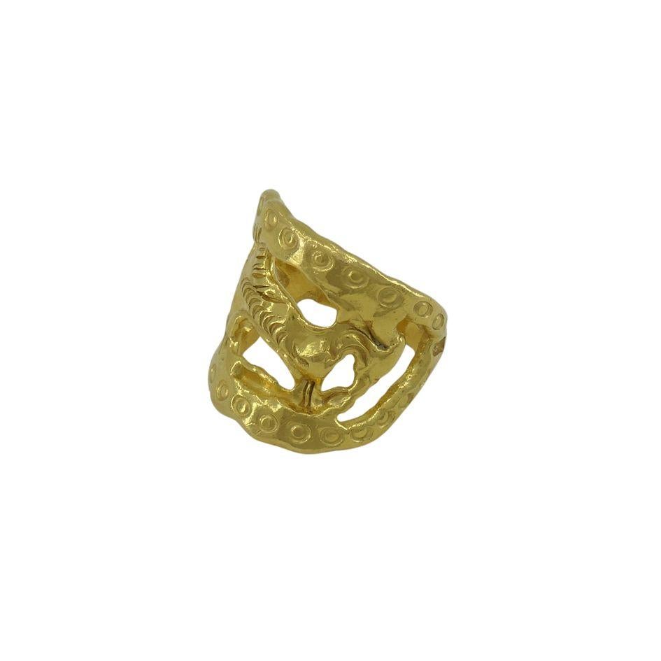 Women's Vintage Jean Mahie 22k Darling Monsters Ring For Sale
