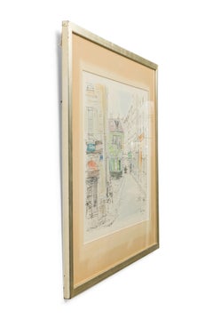 Vintage Jean Morel Paris street scene