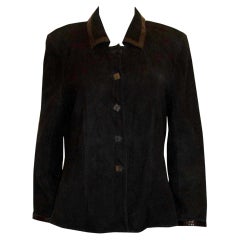 Vintage Jean Muir Black Suede Jacket