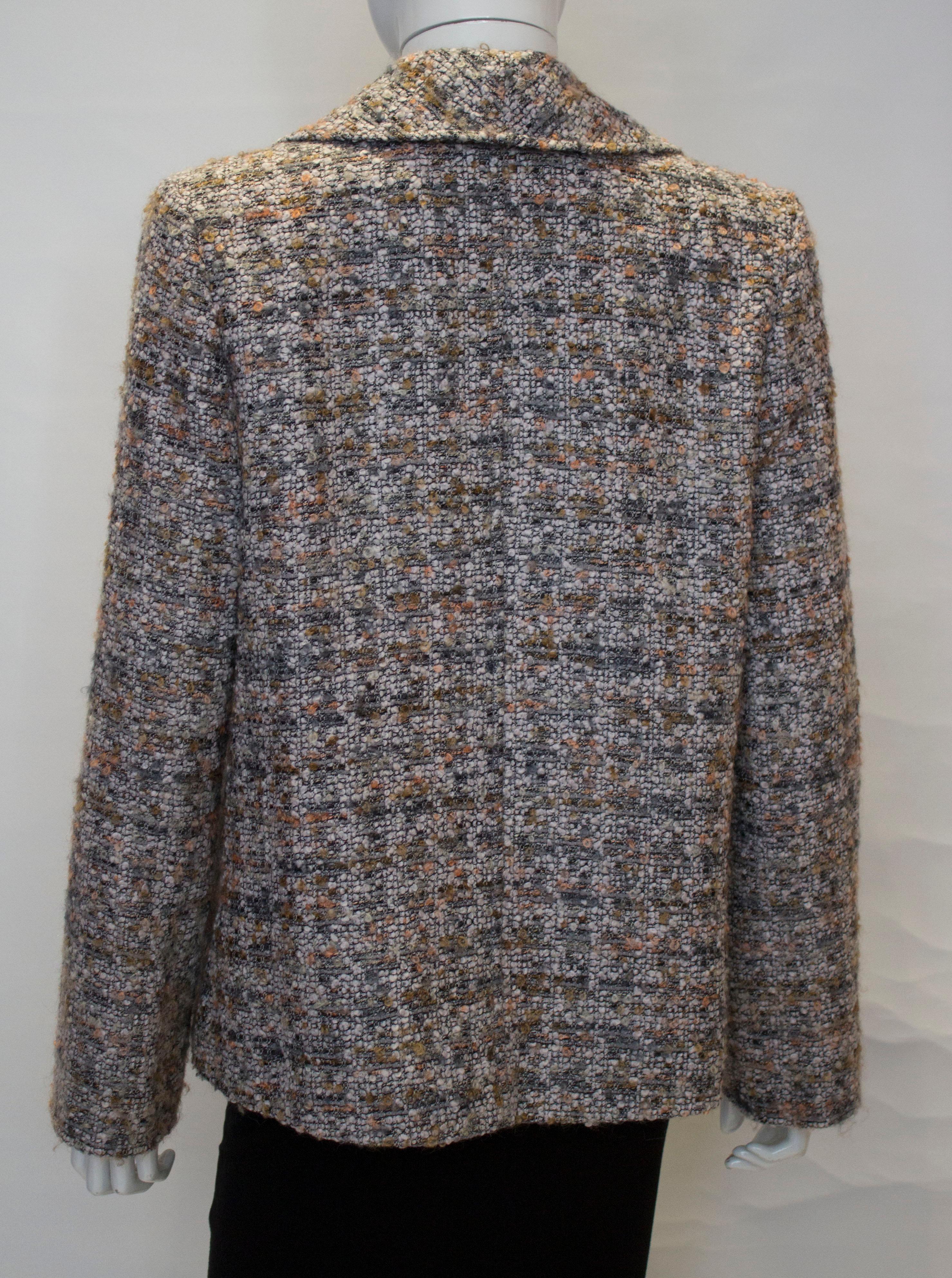 Vintage Jean Muir Boucle Jacket In Good Condition For Sale In London, GB