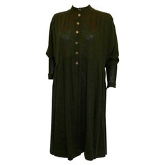 Vintage Jean Muir Green Wool Mini  Dress/ Top
