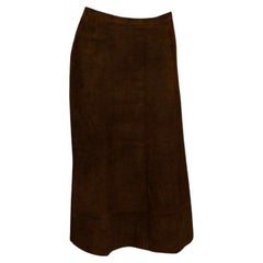 Vintage Jean Muir Main Line Suede Skirt