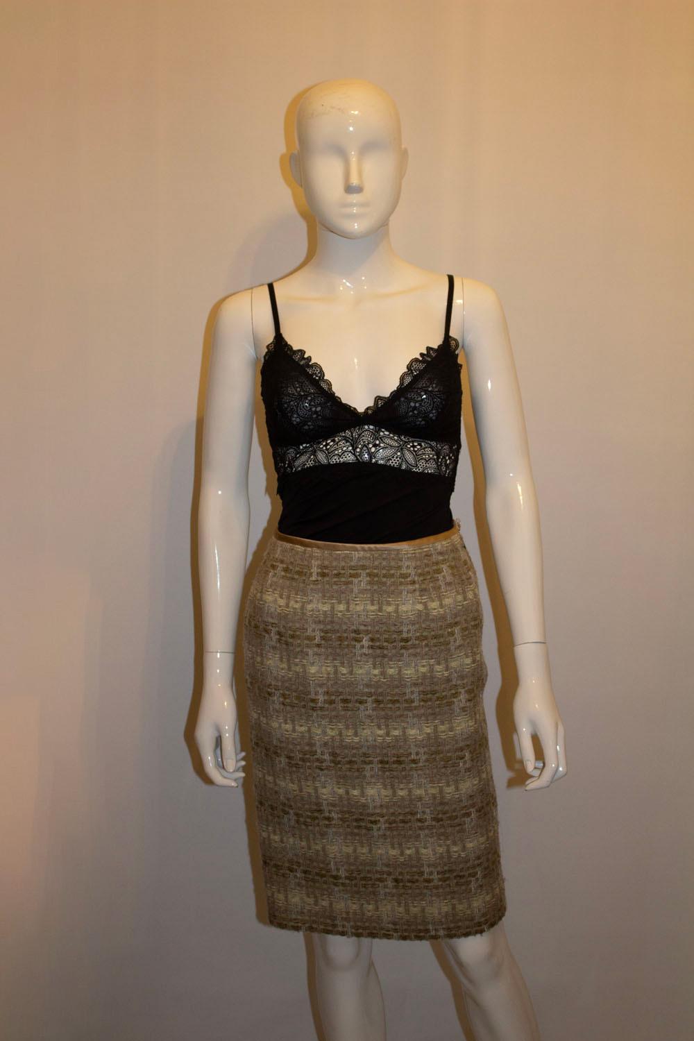 Vintage Jean Muir Main Line  Tweed Skirt In Good Condition For Sale In London, GB