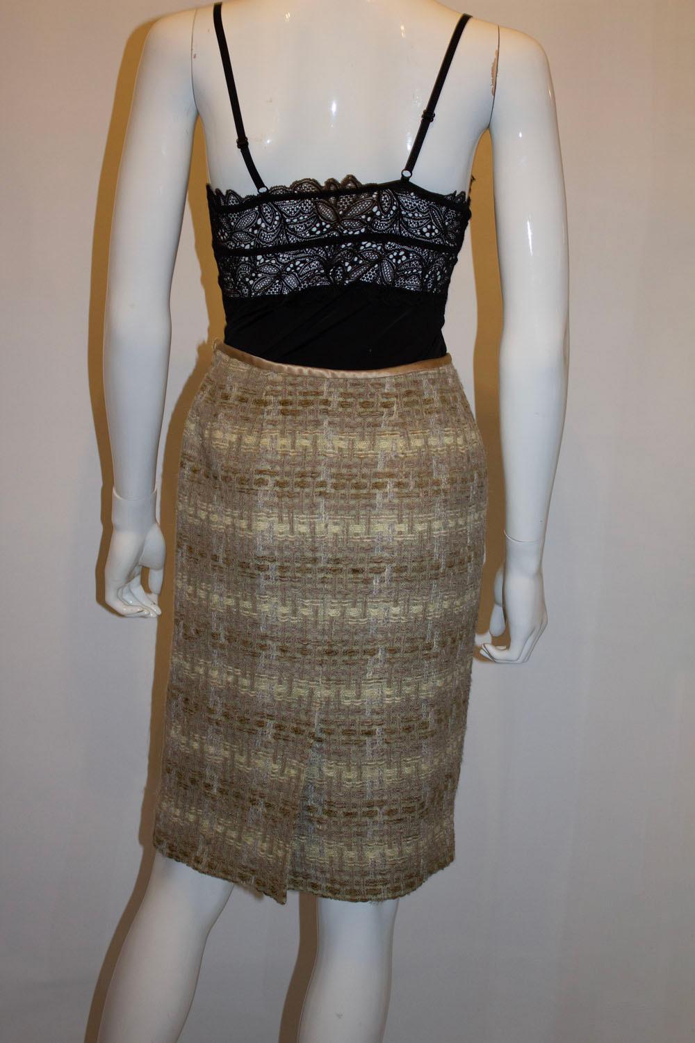 Women's Vintage Jean Muir Main Line  Tweed Skirt For Sale