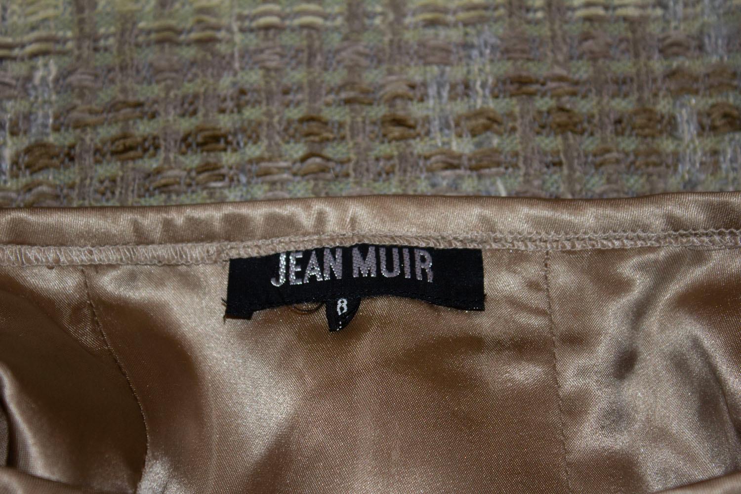 Jean Muir: Hauptlinie im Vintage-Stil  Tweed-Rock im Angebot 1