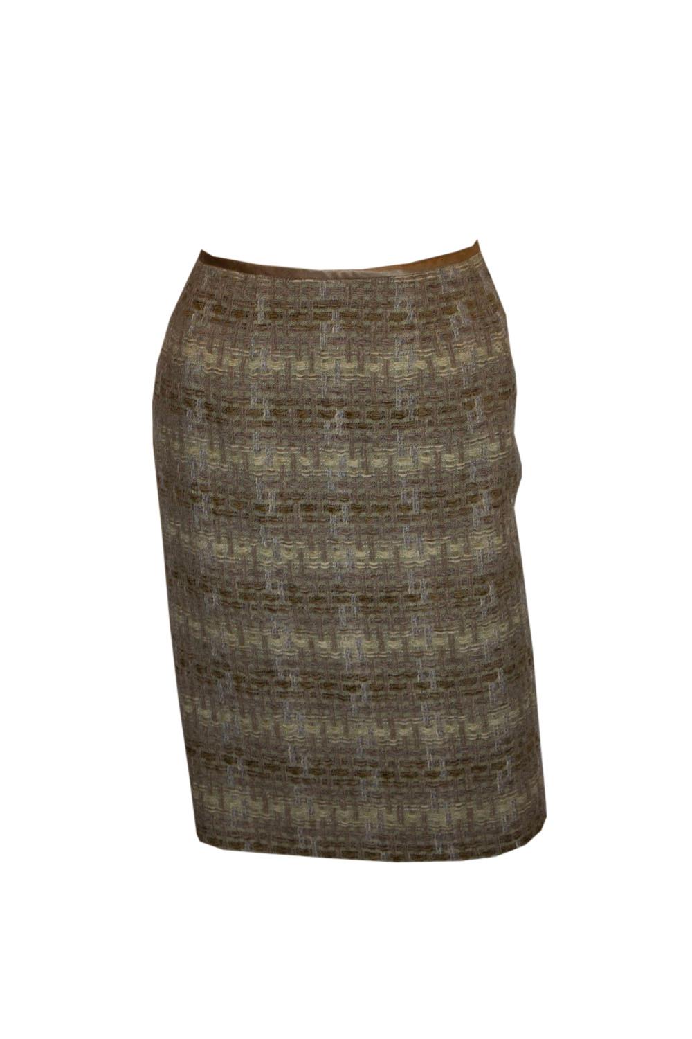 Vintage Jean Muir Main Line  Tweed Skirt For Sale 2