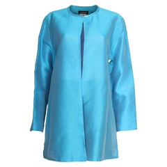 Veste vintage Jean Muir turquoise