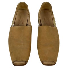Vintage Jean Pail Gaultier Brown Suede Shoes, Size 11