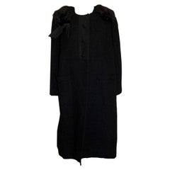 Vintage Jean Patou Paris , Black Coat and Dress