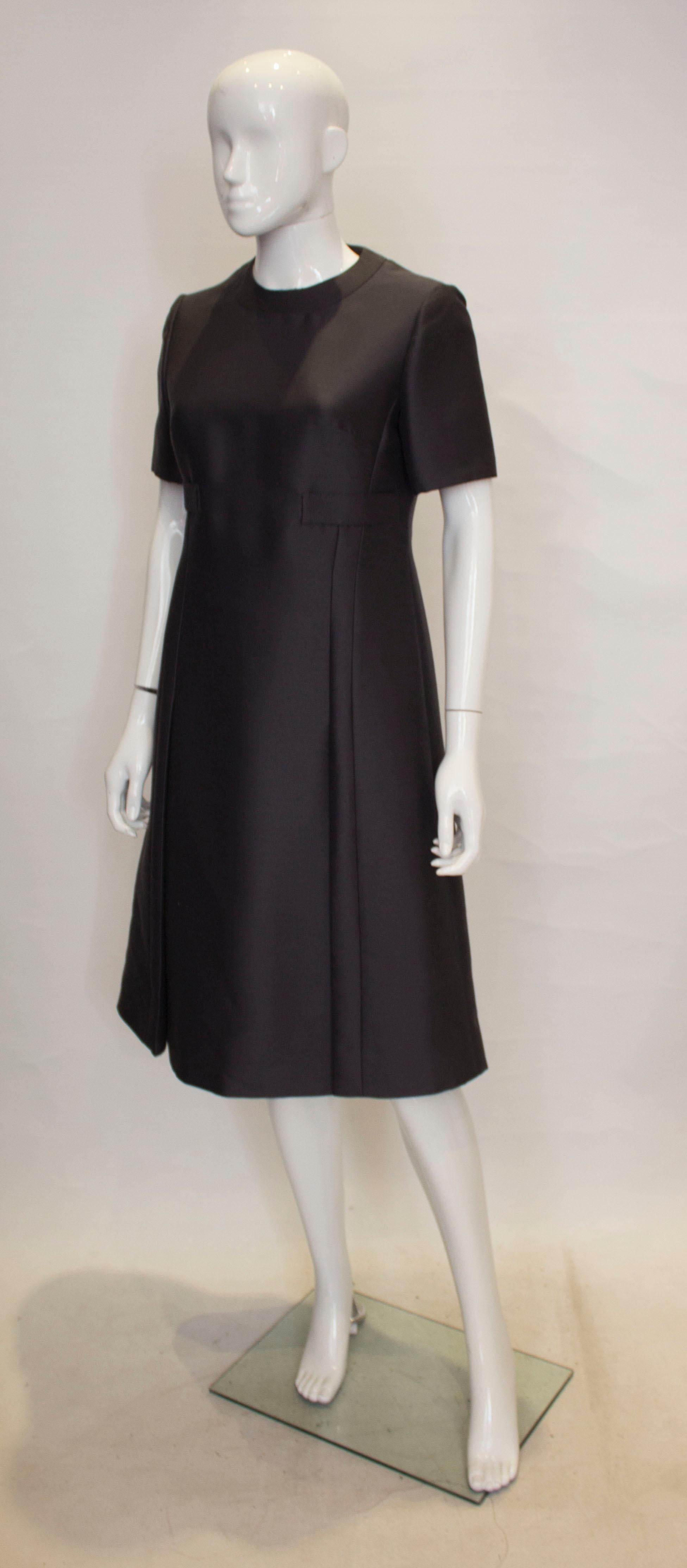 Black Vintage Jean Patou Paris London Coat and Dress