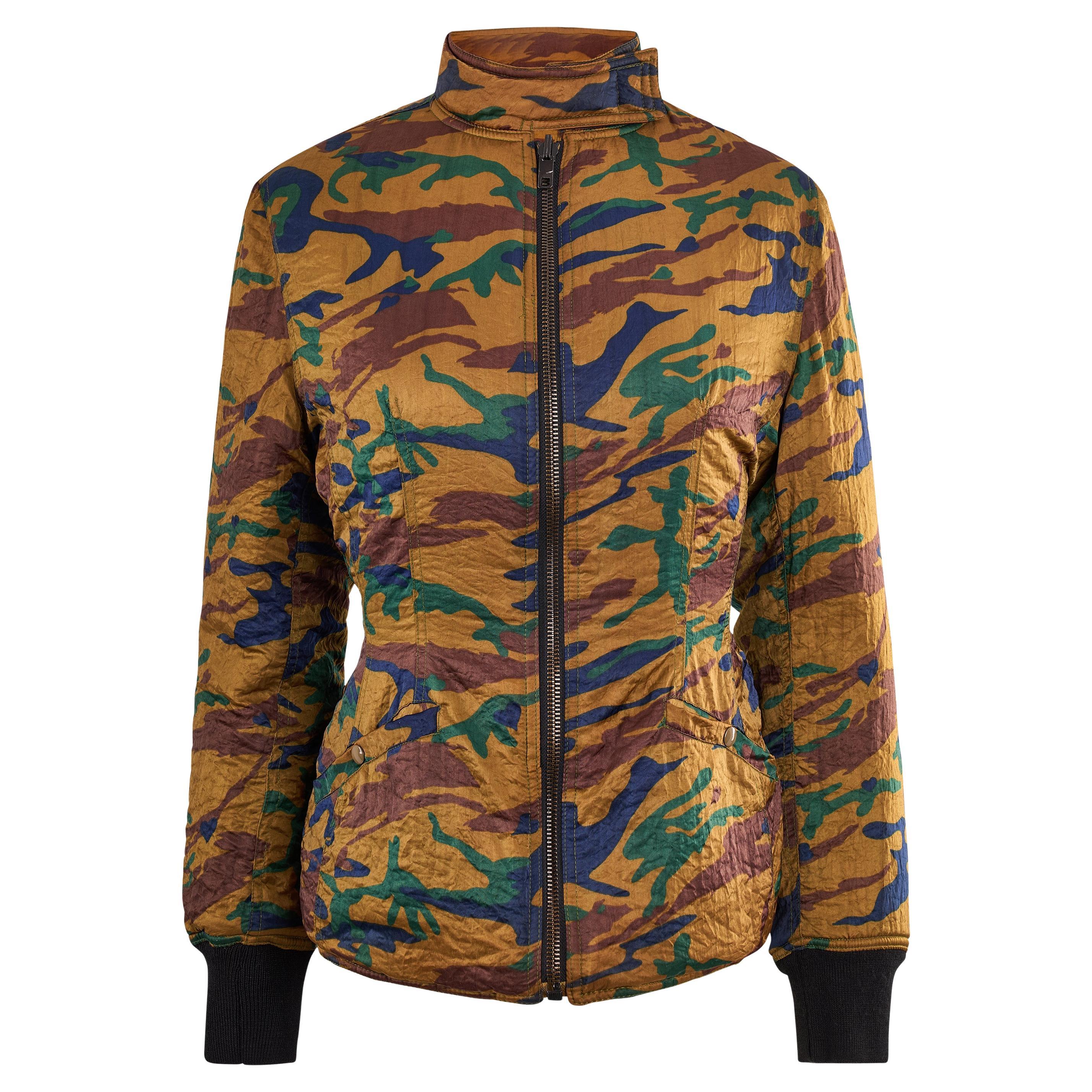 Chaqueta reversible de camuflaje vintage Jean Paul Gaultier, años 80