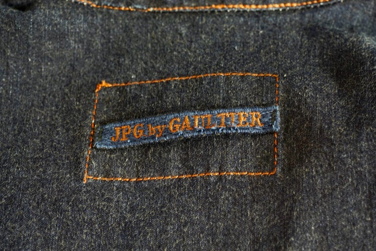 Vintage JEAN PAUL GAULTIER 2 in 1 Denim Convertible Vest Dress For Sale 5