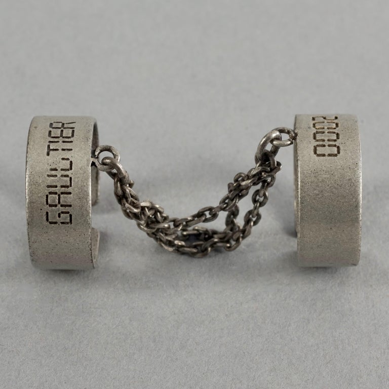 Vintage JEAN PAUL GAULTIER 2000 Chain Handcuff Double Ring