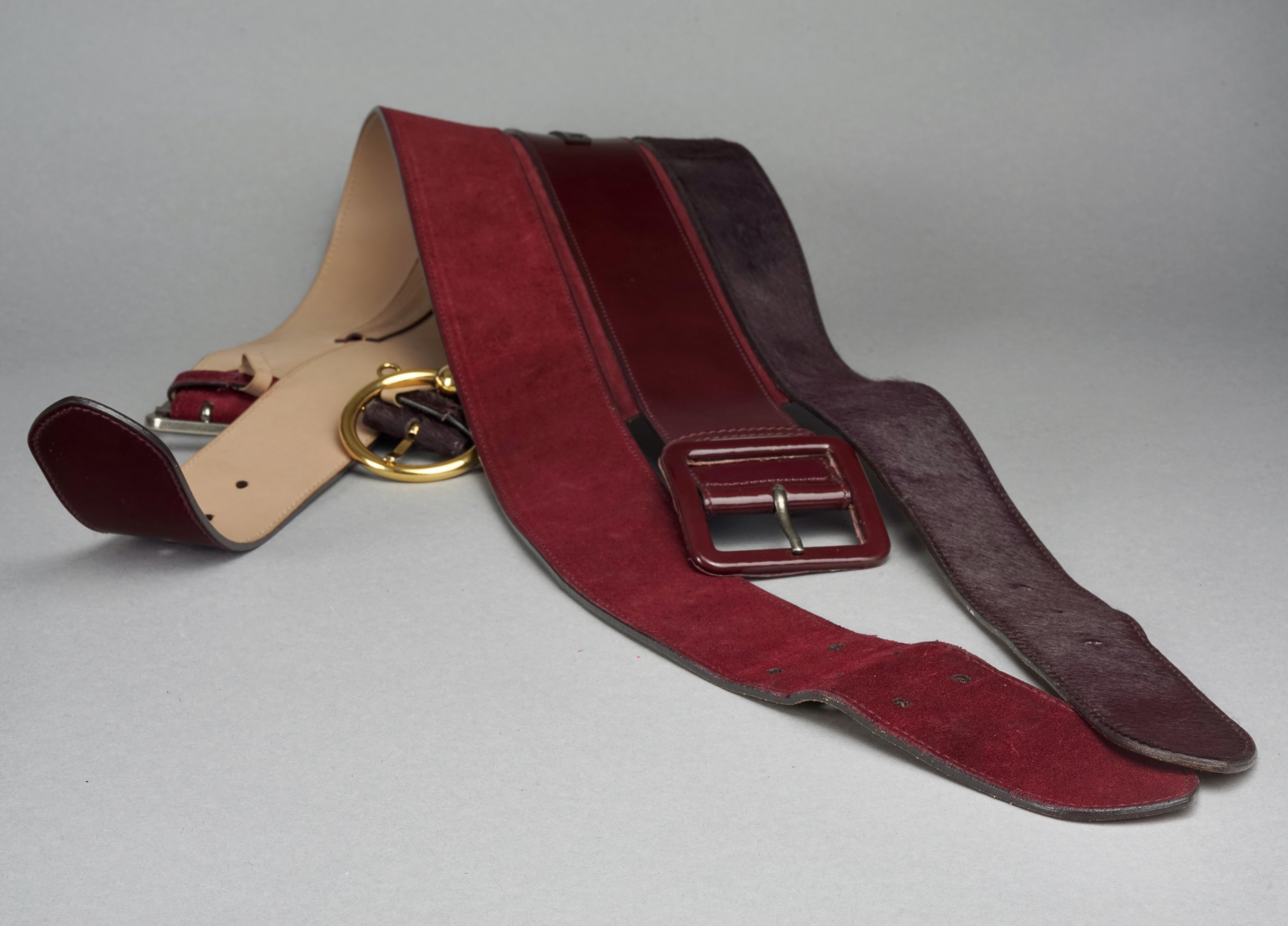Vintage JEAN PAUL GAULTIER 3 in 1 Wide Bondage Belt 5