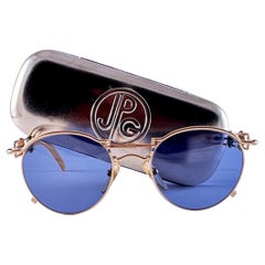 Vintage Jean Paul Gaultier 56 0174 Gold & Silver 1990's Sunglasses Japan