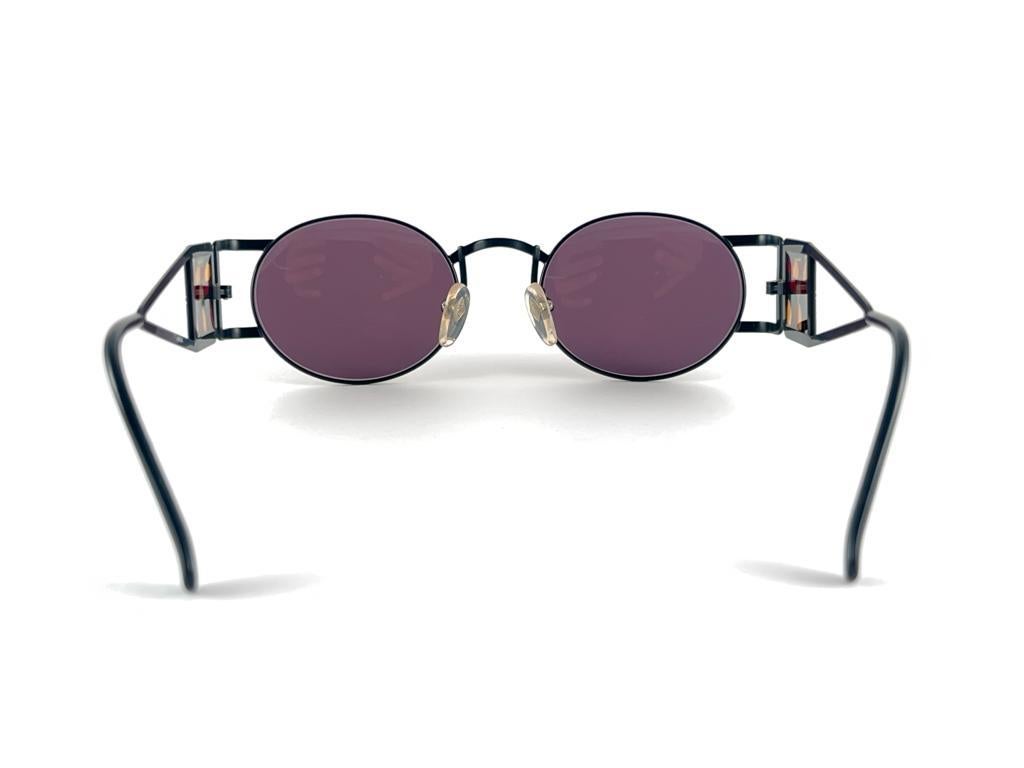 Vintage Jean Paul Gaultier 56 4672 Steam Punk Side Lens 90's Sunglasses Japan For Sale 7