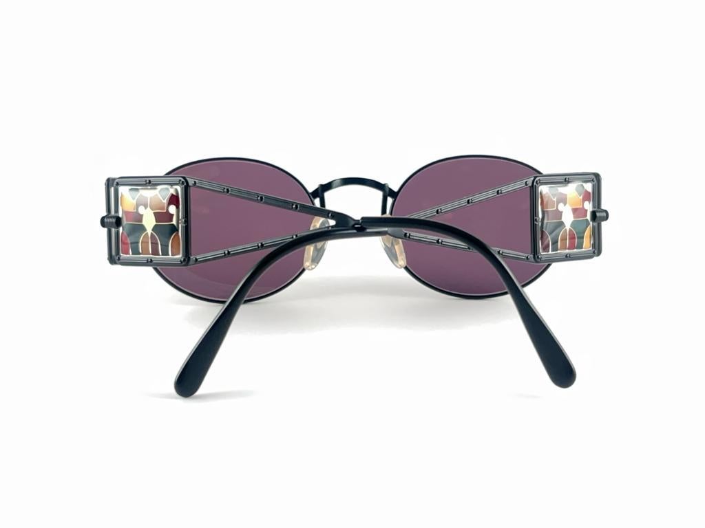 Vintage Jean Paul Gaultier 56 4672 Steam Punk Side Lens 90's Sunglasses Japan For Sale 8