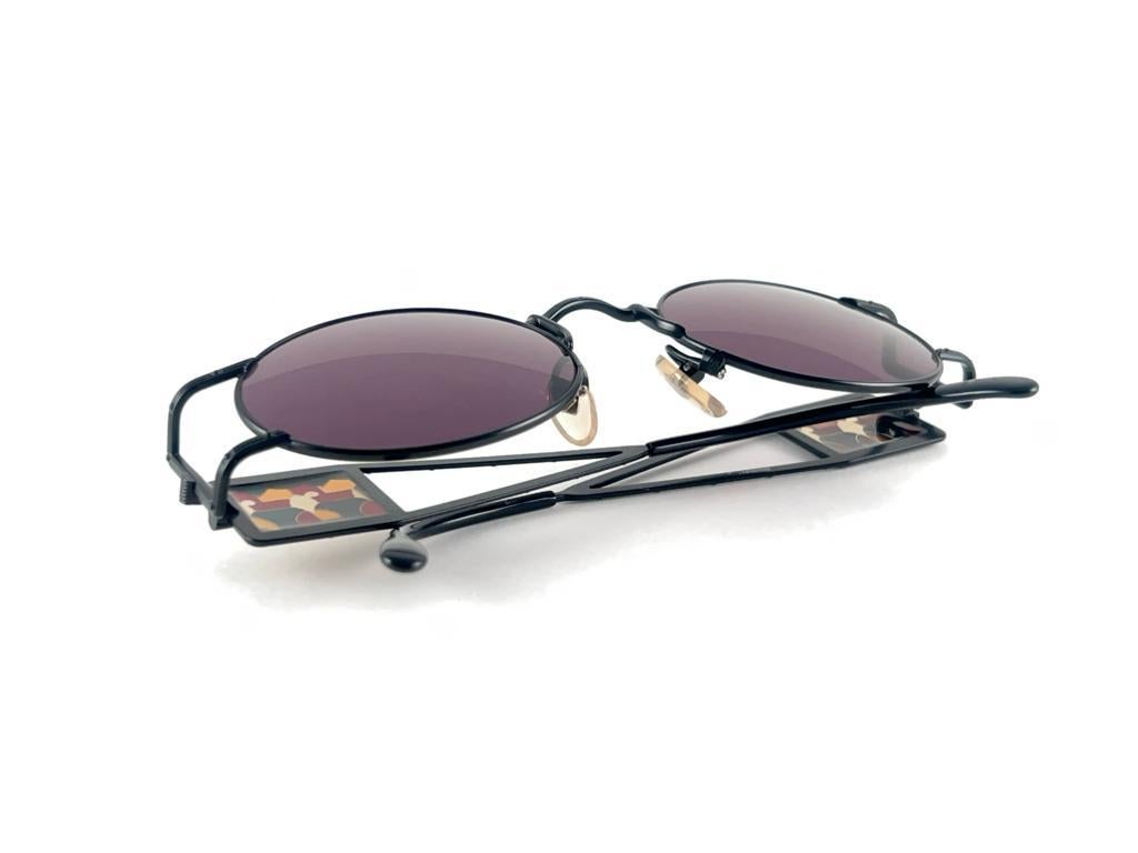Vintage Jean Paul Gaultier 56 4672 Steam Punk Side Lens 90's Sunglasses Japan For Sale 10