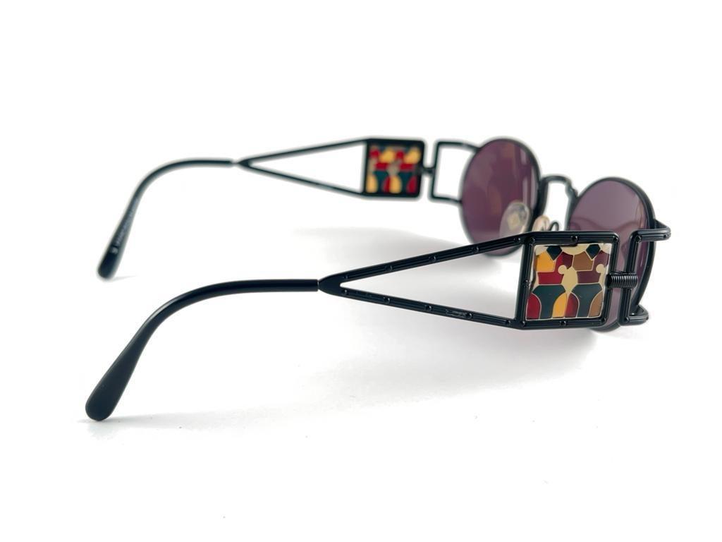 Vintage Jean Paul Gaultier 56 4672 Steam Punk Side Lens 90's Sunglasses Japan For Sale 4