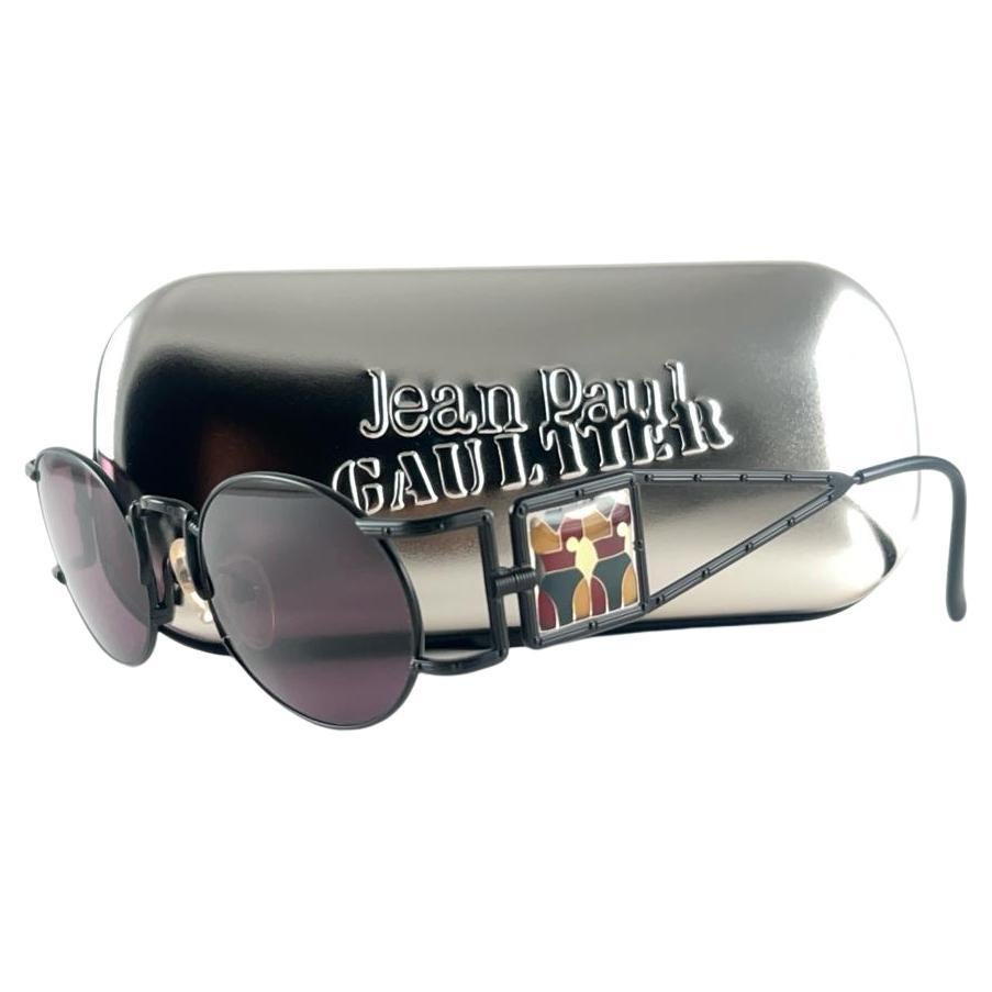 Lunettes de soleil vintage Jean Paul Gaultier 56 4672 Steam Punk Side Lens 90's Japon en vente