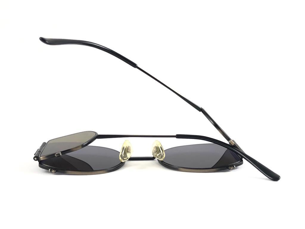 Vintage Jean Paul Gaultier 56 9172 Steam Punk Side Lens 1990 Sunglasses Japan For Sale 4