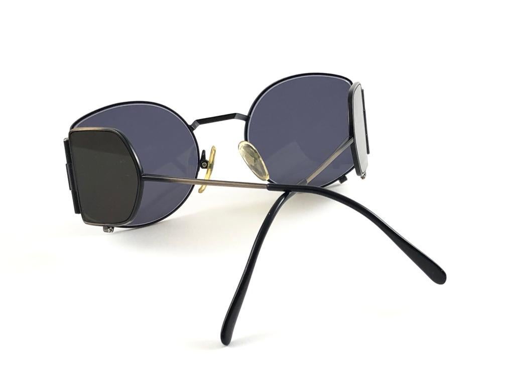 Vintage Jean Paul Gaultier 56 9172 Steam Punk Side Lens 1990 Sunglasses Japan In New Condition For Sale In Baleares, Baleares