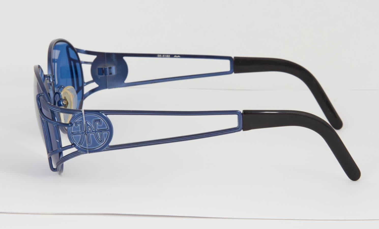 Vintage Jean Paul Gaultier 58-6102 Sunglasses  In Excellent Condition For Sale In Chicago, IL