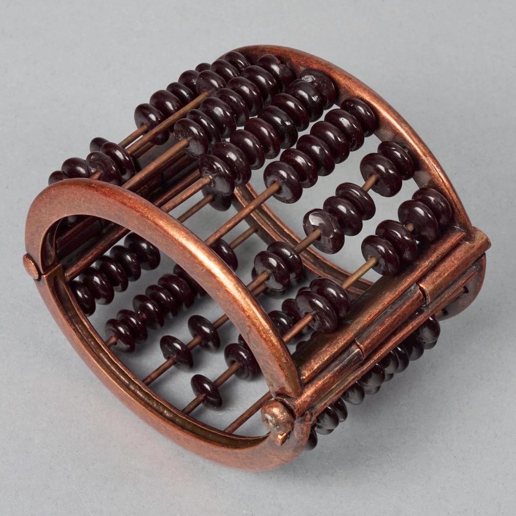 Vintage JEAN PAUL GAULTIER Abacus Cuff Bracelet For Sale 3