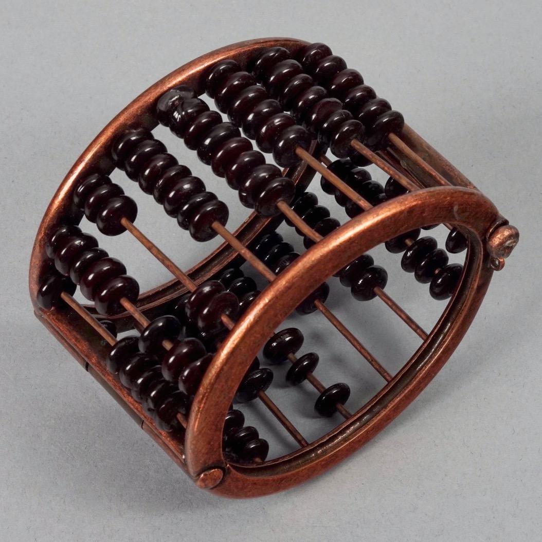 Vintage JEAN PAUL GAULTIER Abacus Cuff Bracelet For Sale 4