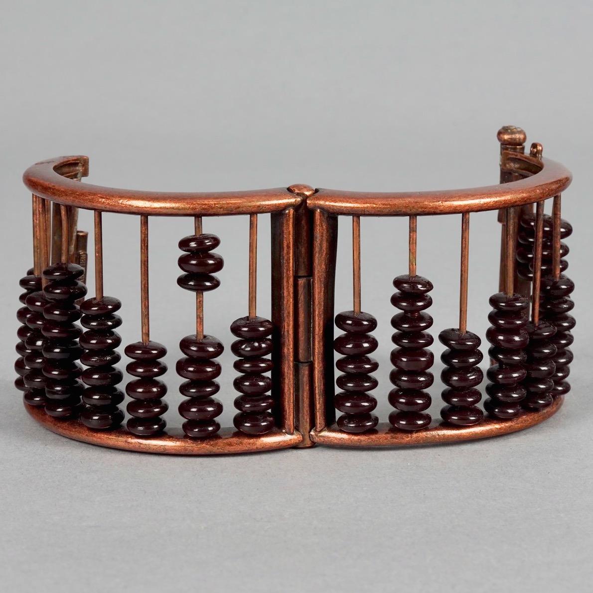 Vintage JEAN PAUL GAULTIER Abacus Cuff Bracelet For Sale 5