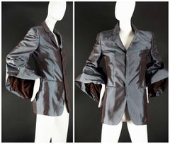 Vintage JEAN PAUL GAULTIER Bell Sleeves Iridescent Blazer Jacket