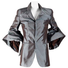 Vintage JEAN PAUL GAULTIER Bell Sleeves Iridescent Blazer Jacket