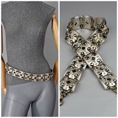 Vintage JEAN PAUL GAULTIER Brutalist Articulated Link Belt