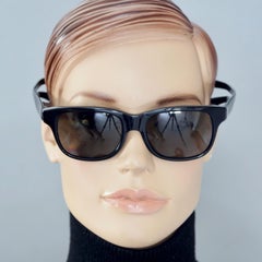 Vintage Jean Paul GAULTIER by ALAIN MIKLI 3-armige schwarze Sonnenbrille