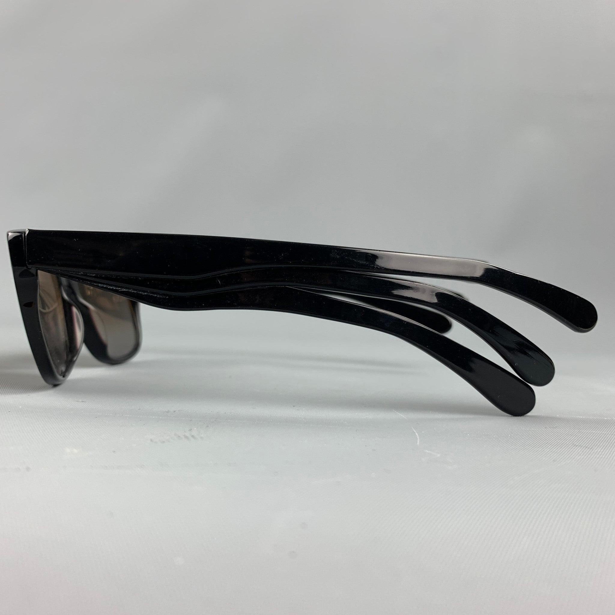 Vintage JEAN PAUL GAULTIER by MIKLI Black Acetate Sunglasses In Good Condition For Sale In San Francisco, CA