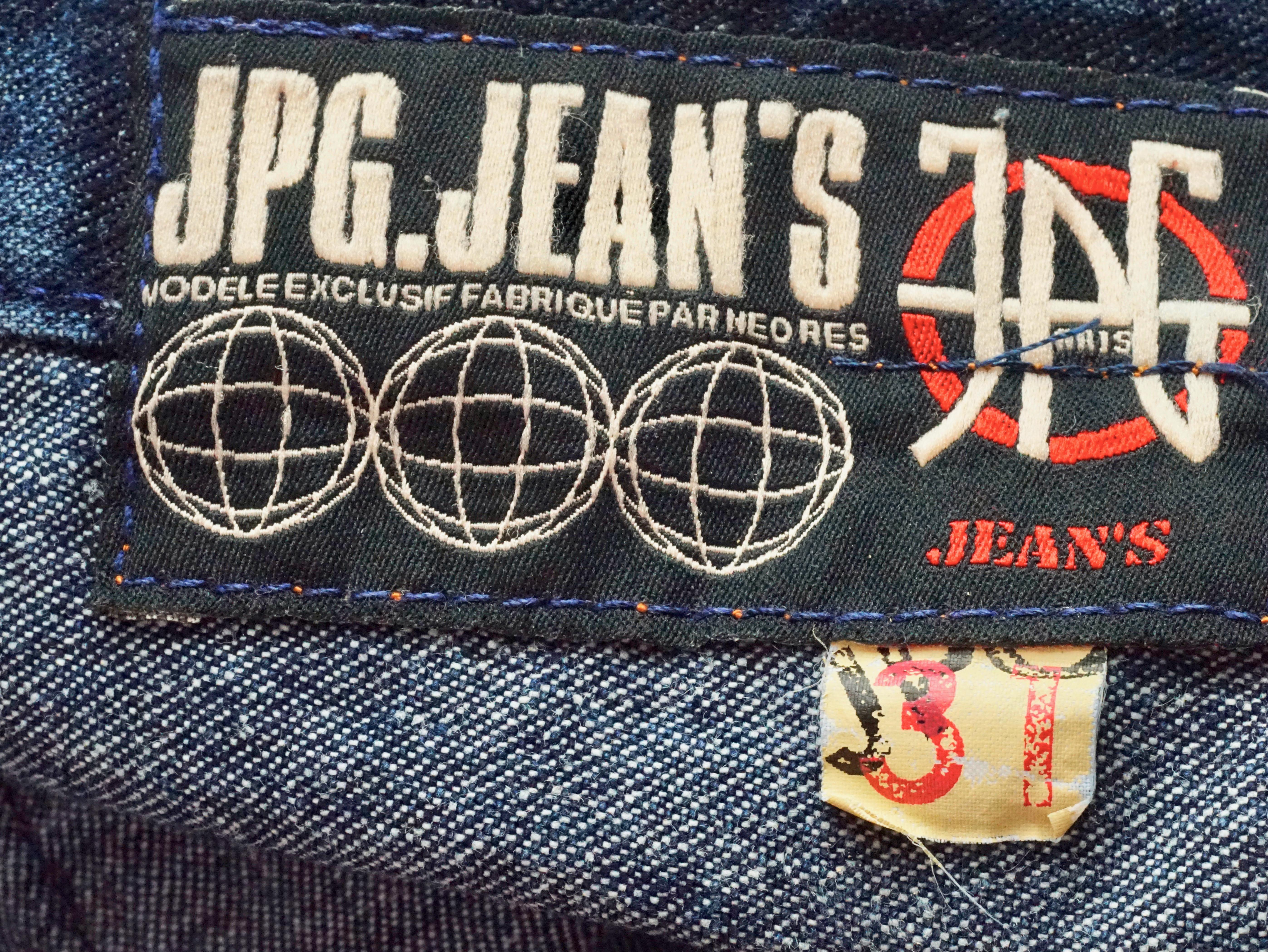 Vintage JEAN PAUL GAULTIER Checked Fringes Denim Pants 4