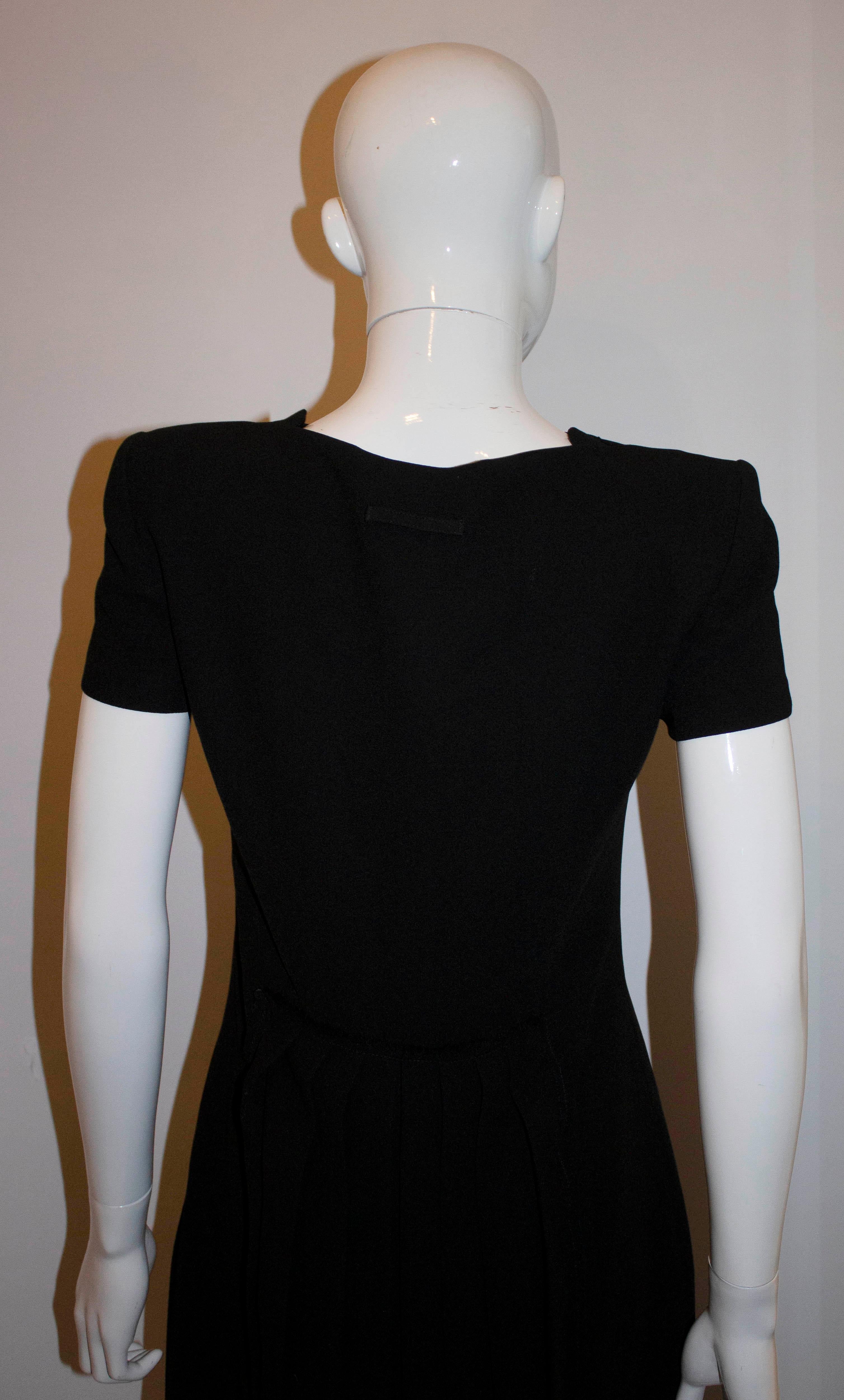 Vintage Jean Paul Gaultier Chic Black Dress In Good Condition For Sale In London, GB