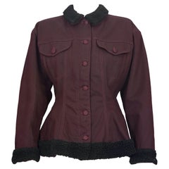 Vintage JEAN PAUL GAULTIER Cinched Faux Fur Trimmings Quilted Lining Jacket