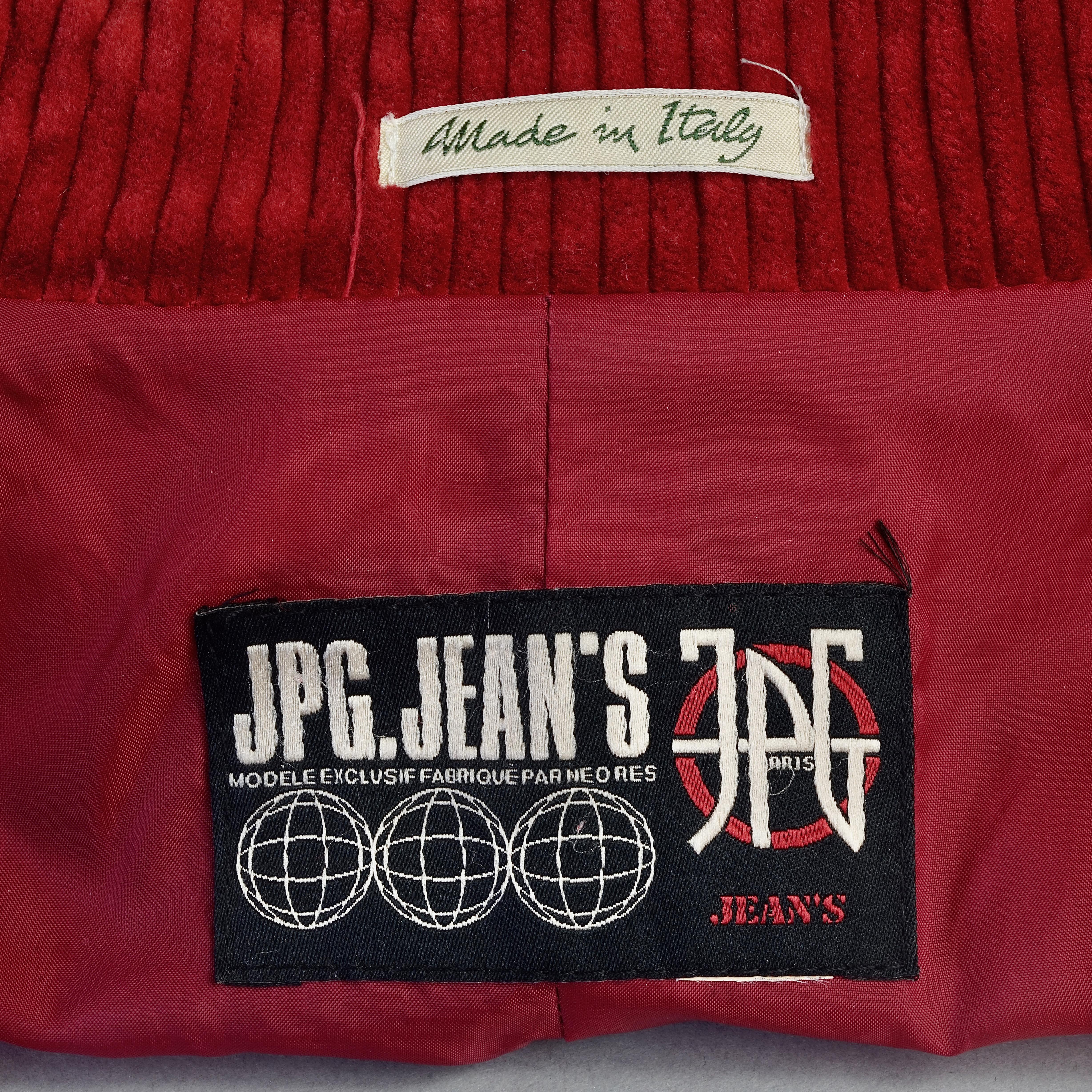 Vintage JEAN PAUL GAULTIER Combined Denim Corduroy Blazer Jacket 2