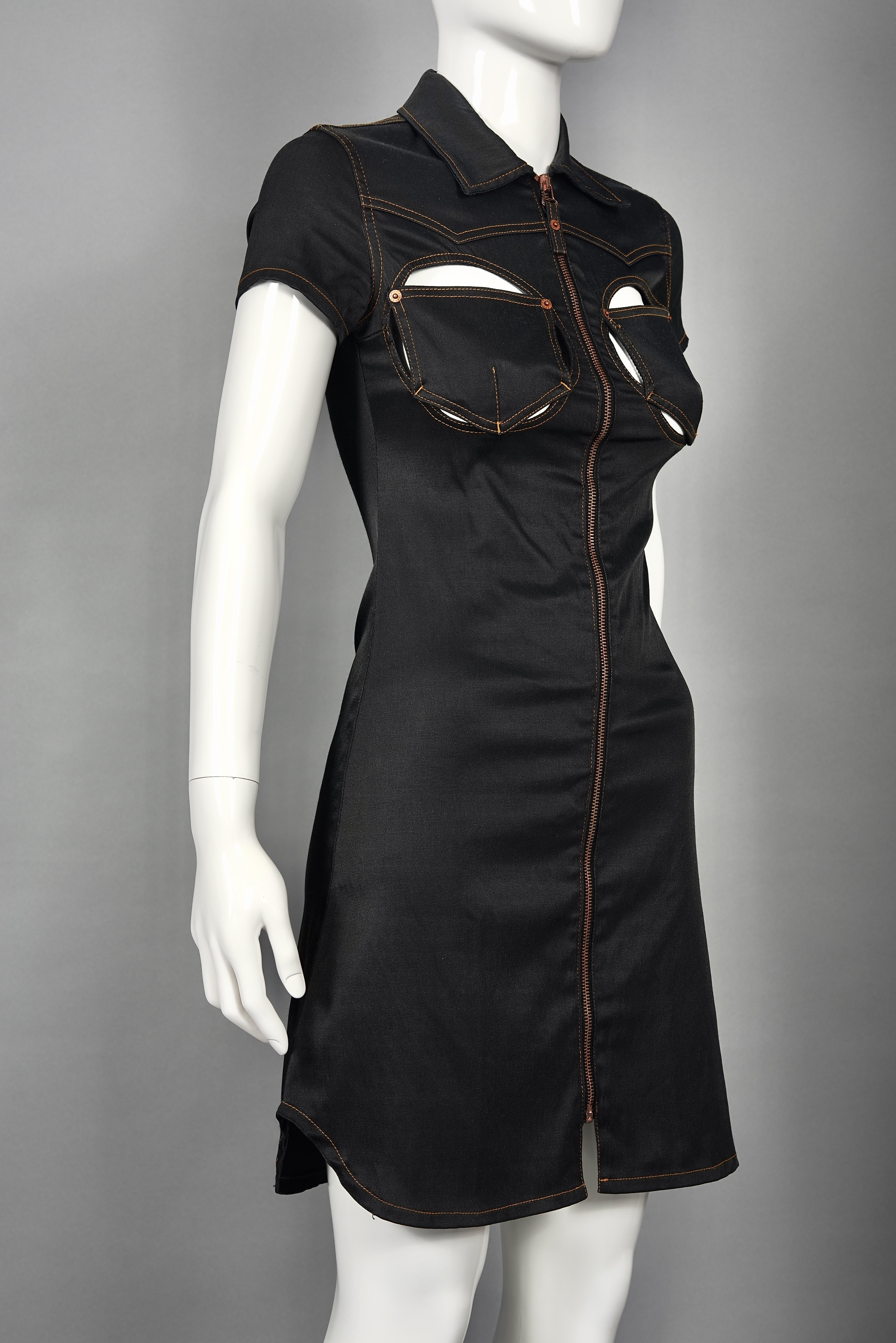 cut out bust dress