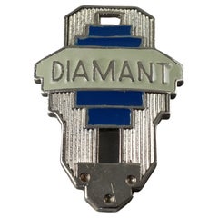 JEAN PAUL GAULTIER Broche Badge en émail « Diamond » vintage