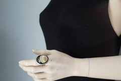 Vintage JEAN PAUL GAULTIER Domed Watch Face Novelty Ring