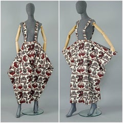 Vintage JEAN PAUL GAULTIER Dragon Eagle Tattoo Print Sarong Suspender Skirt