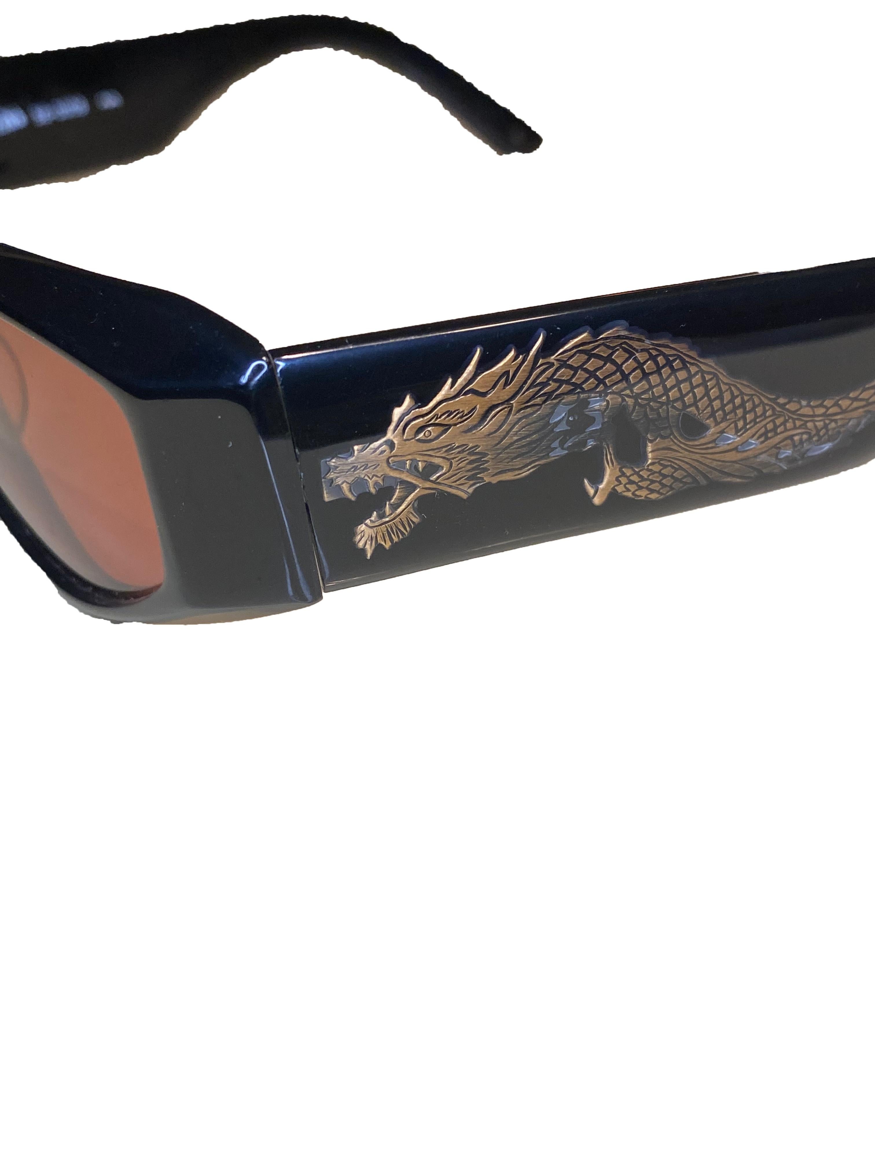 Jean Paul Gaultier Vintage Drachen-Sonnenbrille im Zustand „Gut“ im Angebot in Glasgow, GB