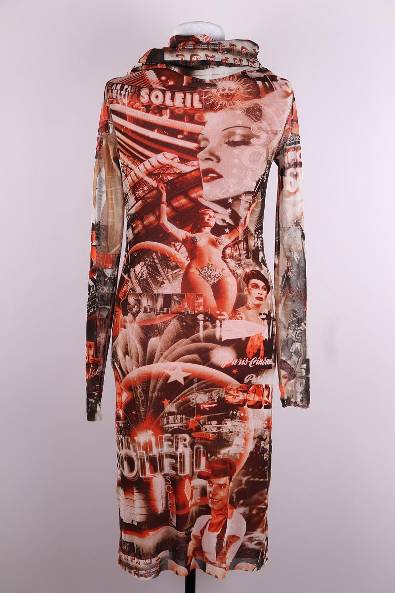 Vintage Jean Paul Gaultier Vestido Soleil de los años 90 Surrealismo Cabaret Película en venta 6